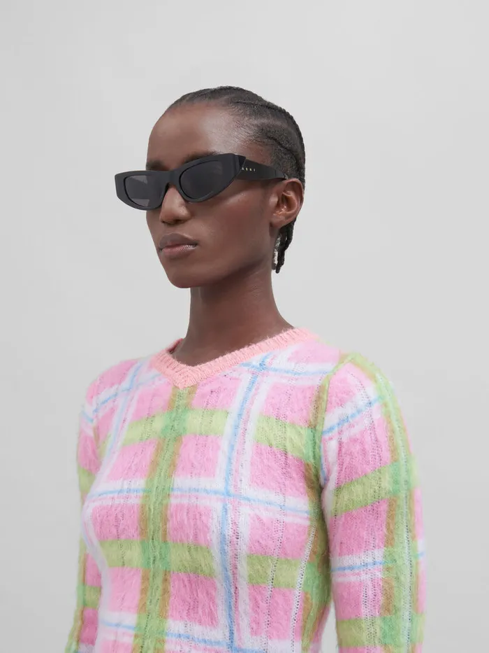Black Netherworld Sunglasses WomenMen Marni Sunglasses