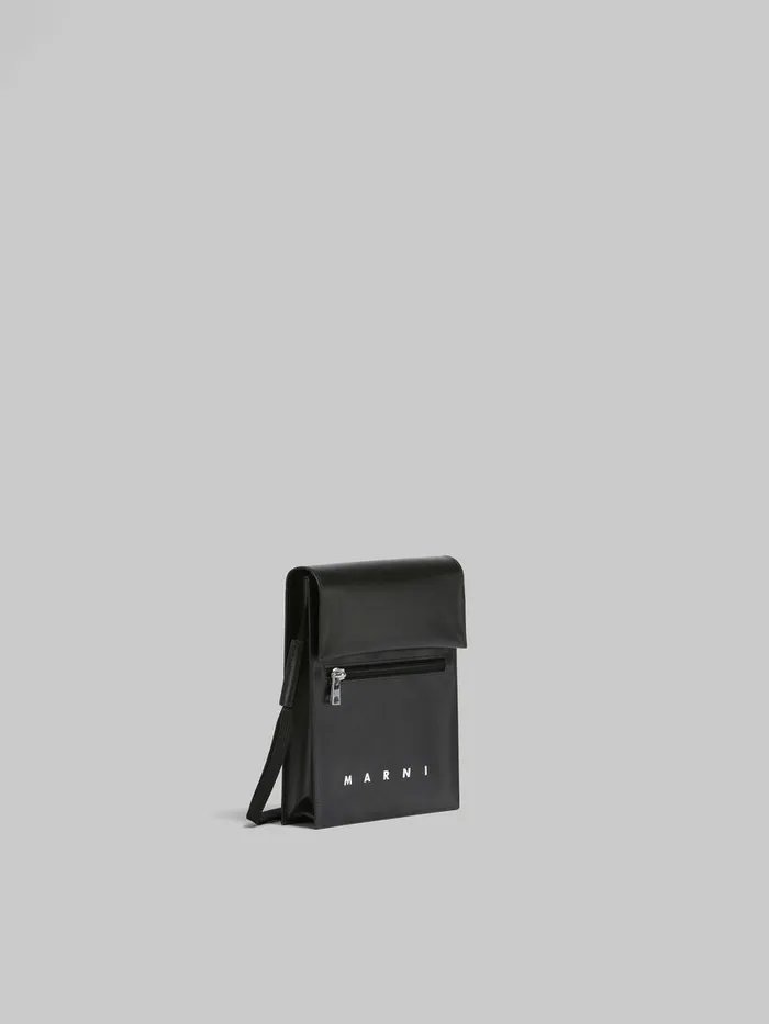 Black Pouch With Shoelace Strap Men Marni Crossbody Bags