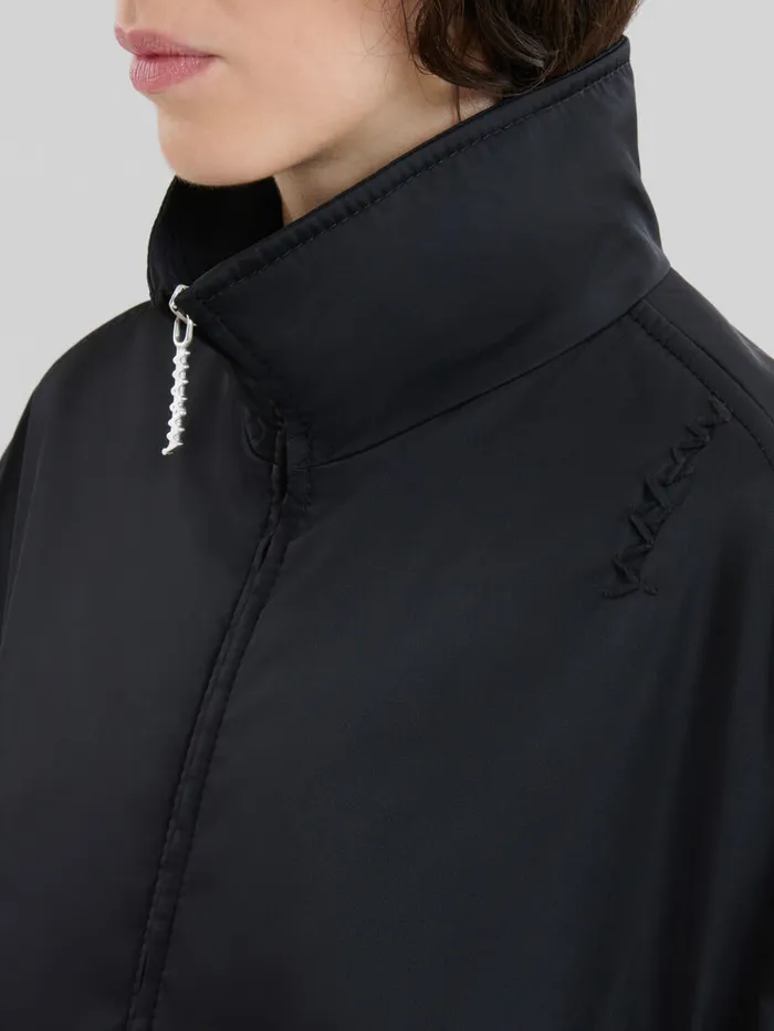 Black Twill Parka Women Marni Coats and Jackets