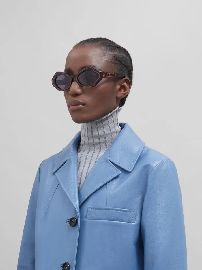 Black Unlahand Sunglasses WomenMen Marni Sunglasses