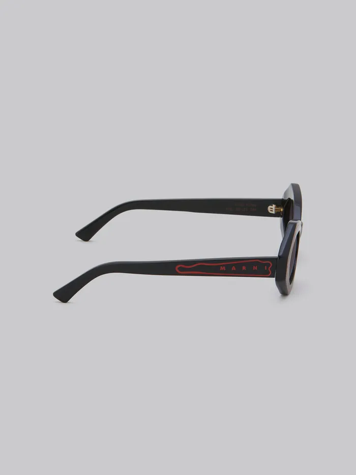 Black Unlahand Sunglasses WomenMen Marni Sunglasses