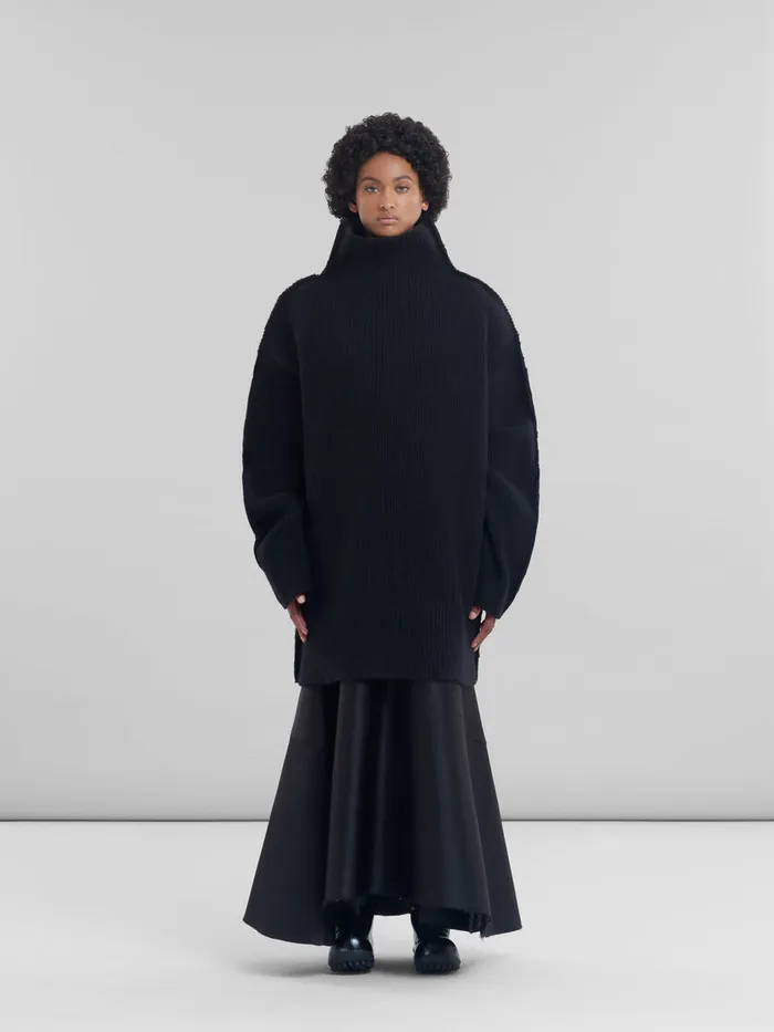 Black Wool Sweater Women Marni Knitwear