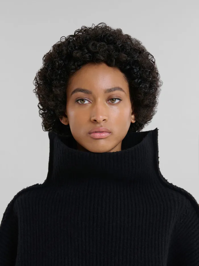 Black Wool Sweater Women Marni Knitwear