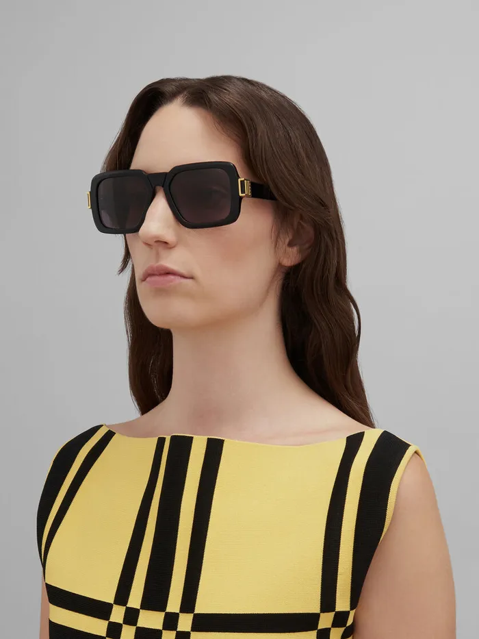 Black Zamalek Sunglasses WomenMen Marni Sunglasses