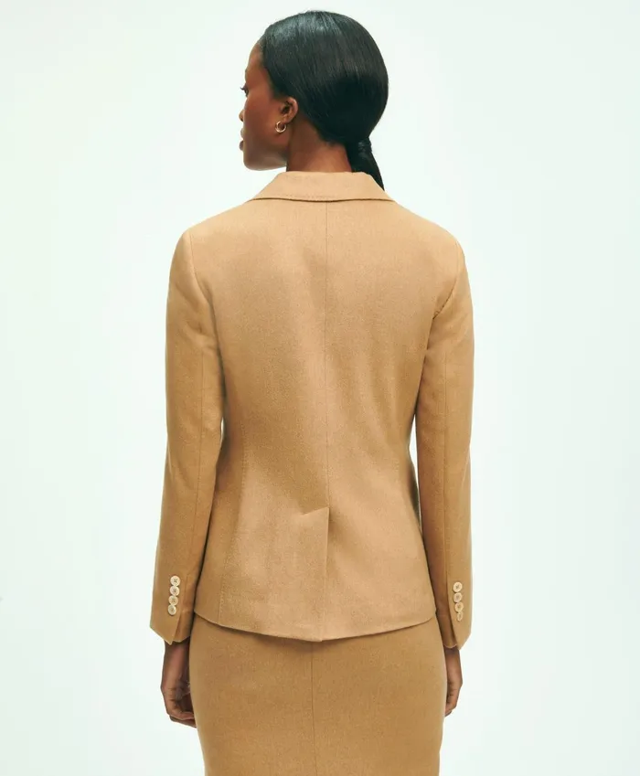 Blazers Women Brooks Brothers Camel Hair Blazer Camel