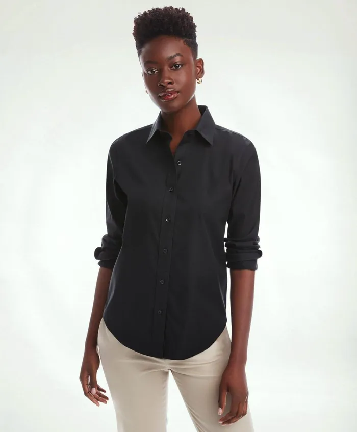 Blouses andamp Shirts Women Brooks Brothers ClassicFit NonIron Stretch Supima Cotton Dress Shirt Black Blouses andamp Shirts Women Brooks Brothers ClassicFit NonIron Stretch Supima Cotton Dress Shirt Black