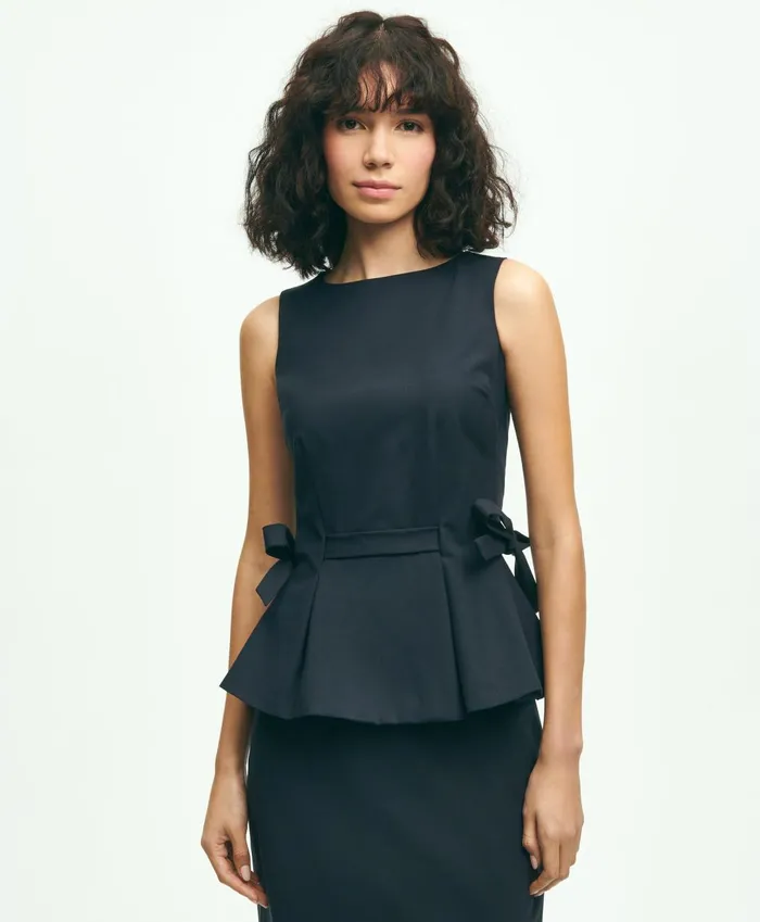 Blouses andamp Shirts Women Brooks Brothers The Essential Brooks Brothers Stretch Wool Peplum Top Navy Blouses andamp Shirts Women Brooks Brothers The Essential Brooks Brothers Stretch Wool Peplum Top Navy