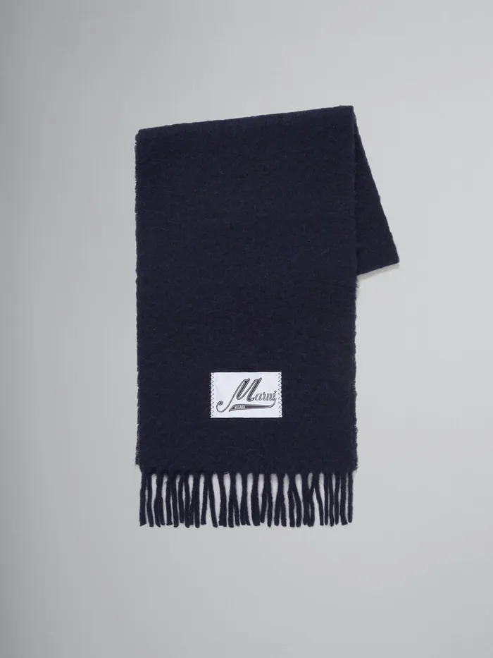 Blue Alpaca Scarf Women Marni Scarves