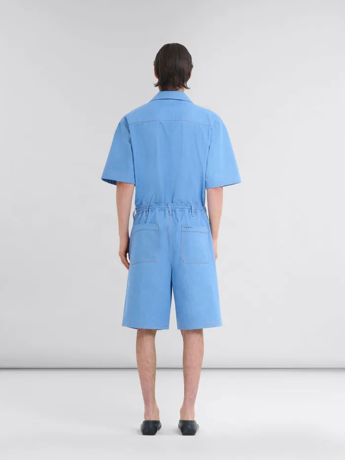 Blue Denim Boxer Shorts Men Marni Pants