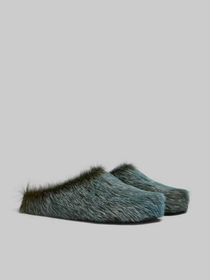 Bluegrey Long Hair Calfskin Fussbett Sabot Men Marni Pablo Sneakers