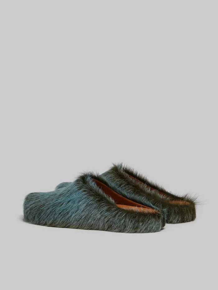 Bluegrey Long Hair Calfskin Fussbett Sabot Men Marni Pablo Sneakers