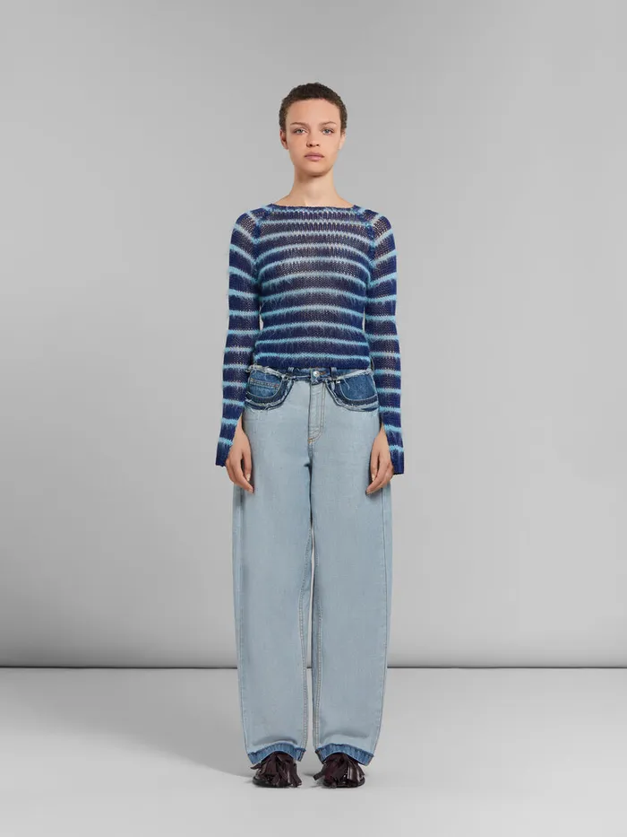 Blue Insideout Denim Carrotfit Jeans Women Marni Pants