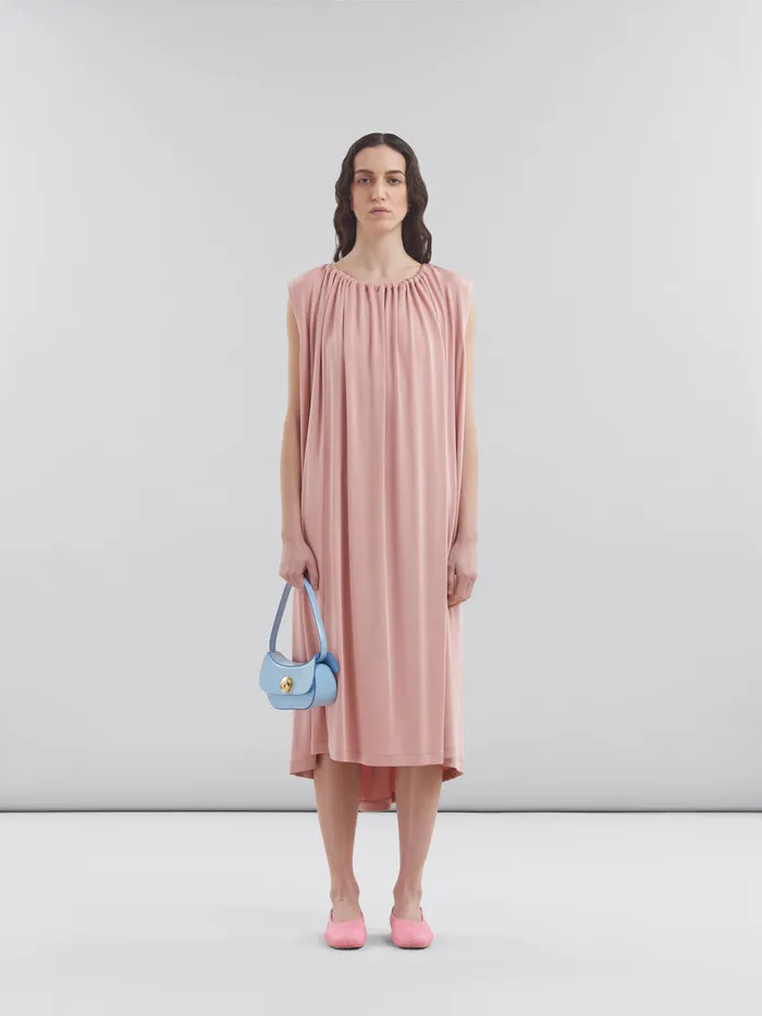 Blue Leather Butterfly Small Hobo Bag Women Marni Shoulder Bags