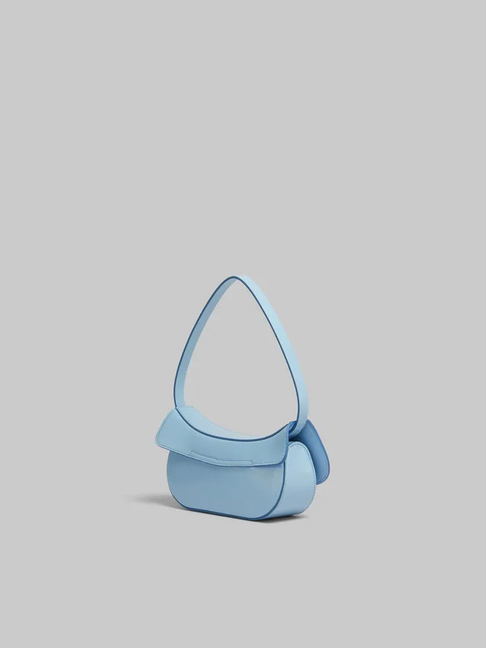 Blue Leather Butterfly Small Hobo Bag Women Marni Shoulder Bags
