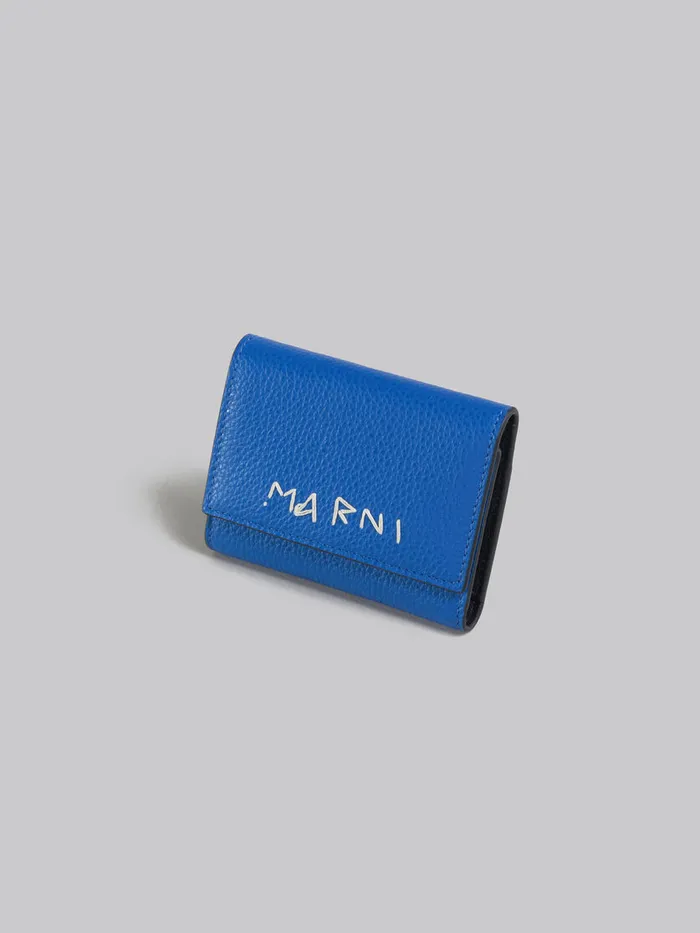 Blue Leather Key Holder With Marni Mending Men Marni Other Accessories