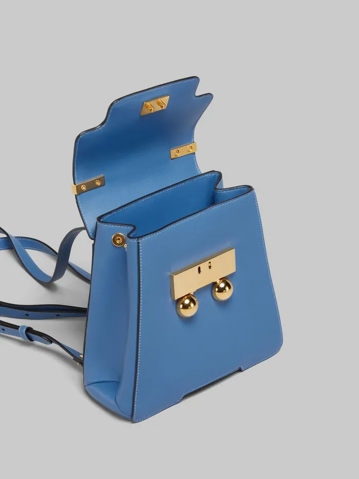 Blue Leather Trunkaroo Backpack Women Marni Trunkaroo Bag