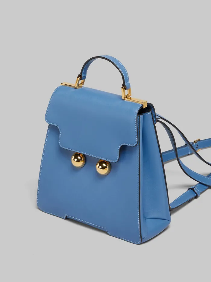 Blue Leather Trunkaroo Backpack Women Marni Trunkaroo Bag