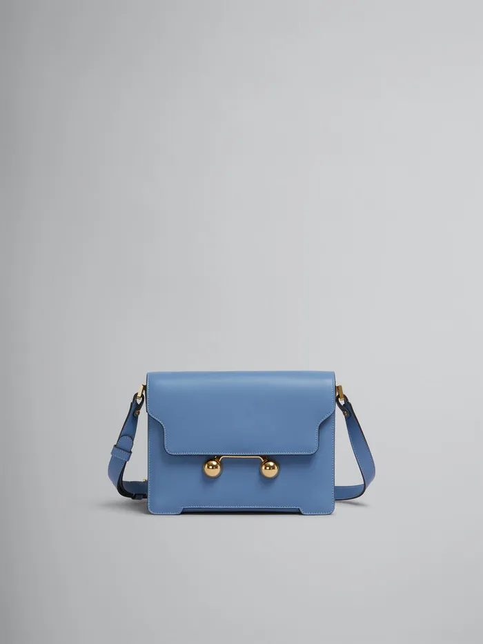 Blue Leather Trunkaroo Medium Shoulder Bag WomenMen Marni Trunkaroo Bag