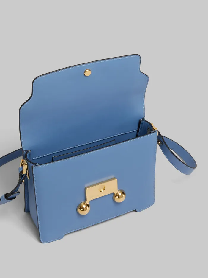 Blue Leather Trunkaroo Medium Shoulder Bag WomenMen Marni Trunkaroo Bag