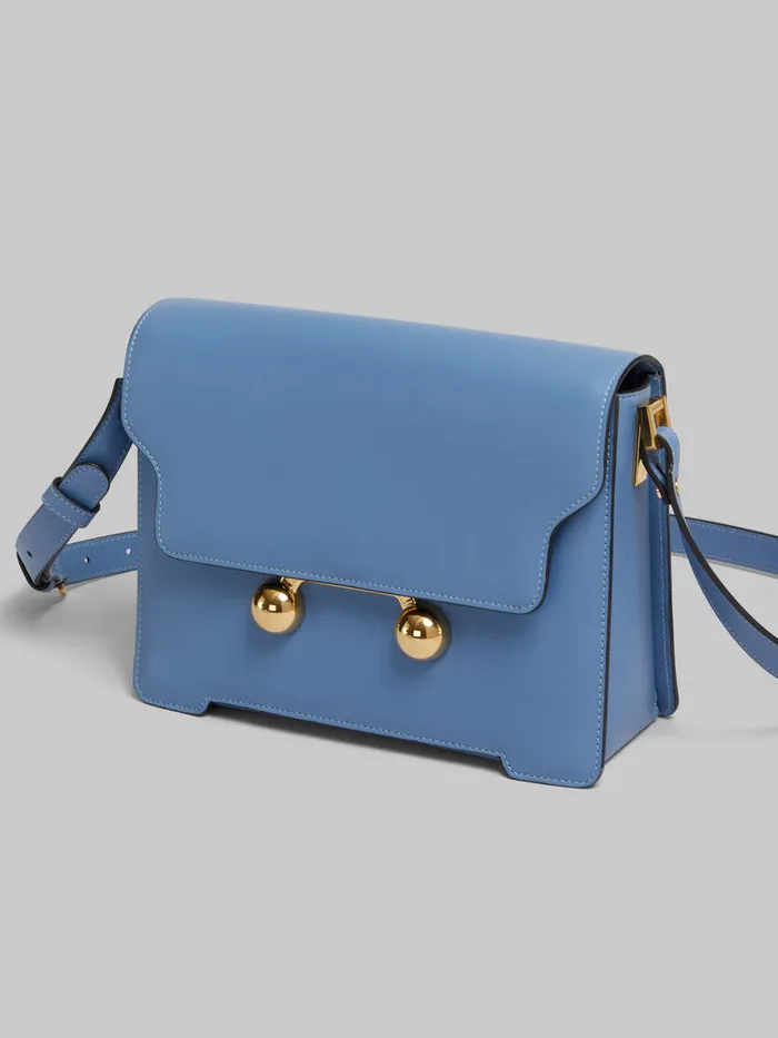 Blue Leather Trunkaroo Medium Shoulder Bag WomenMen Marni Trunkaroo Bag