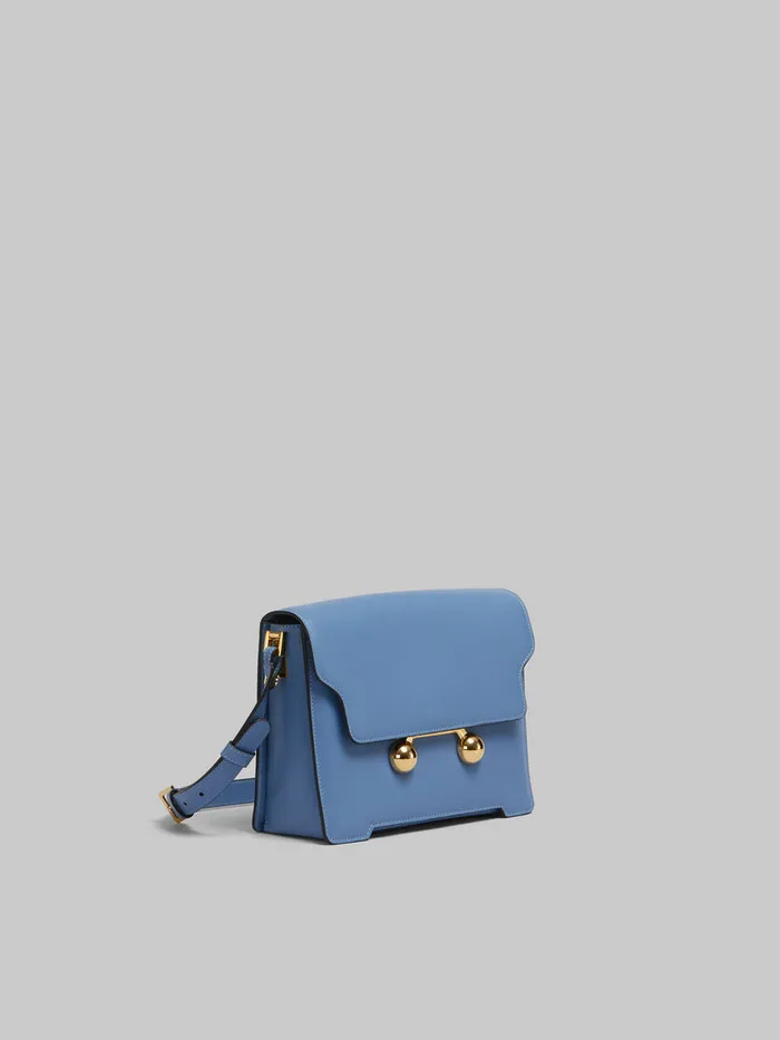 Blue Leather Trunkaroo Medium Shoulder Bag WomenMen Marni Trunkaroo Bag