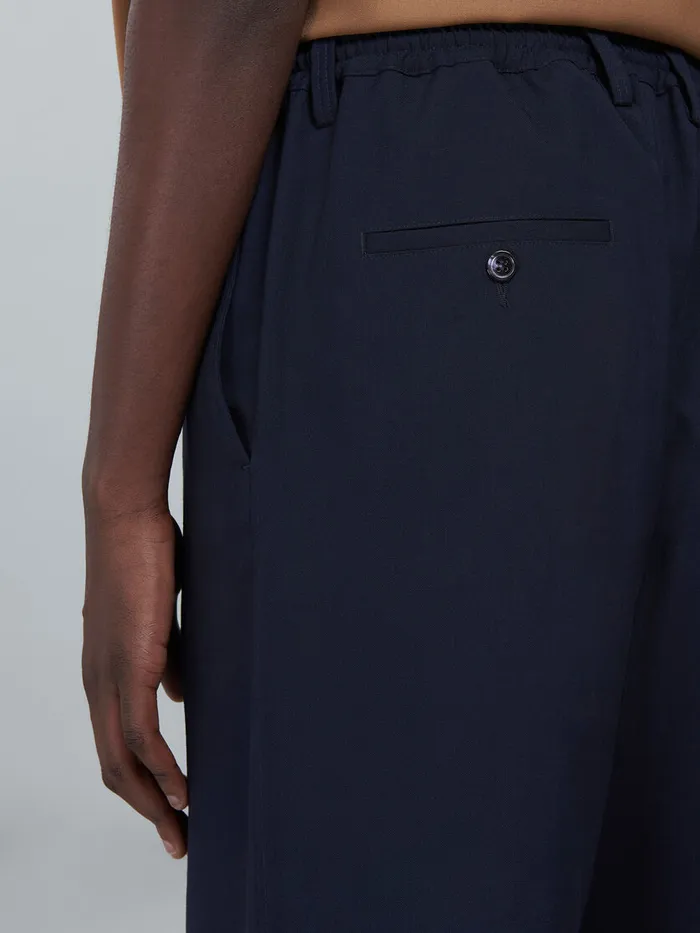 Blue Tropical Wool Bermuda Pants Men Marni Pants