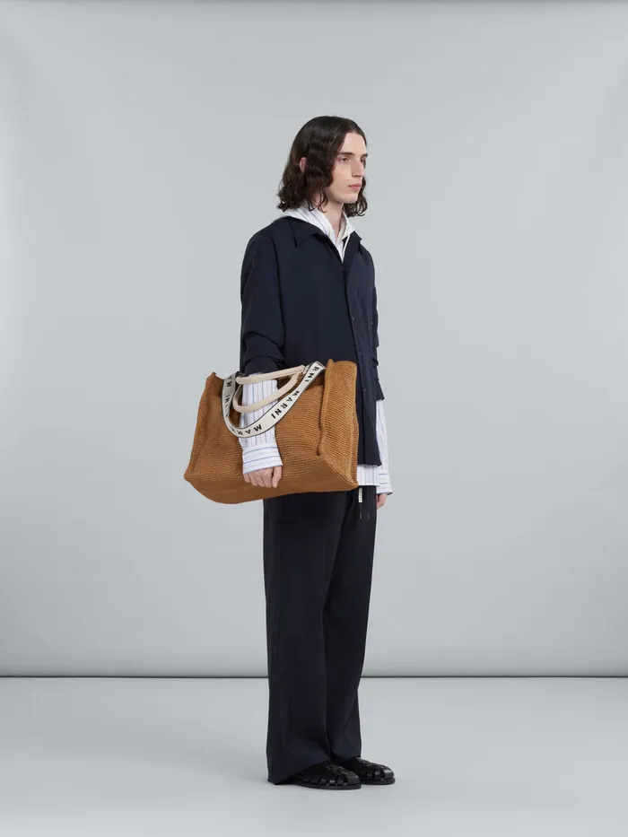 Blue Tropical Wool Shirt Men Marni Tops and TShirts