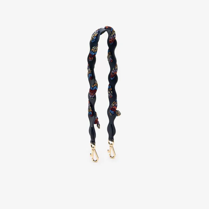 Braided Leather Shoulder Strap Peacoat Multico Womens Lacoste Small Leather Goods Cheap On Sale
