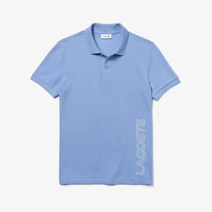 Branded Cotton Polo Shirt Purple Mens Lacoste Polos Popular