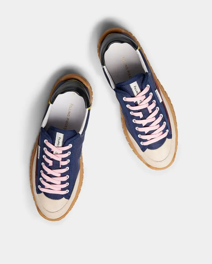 Breeze Canvas Navy WomenMen Filling Pieces Sneakers