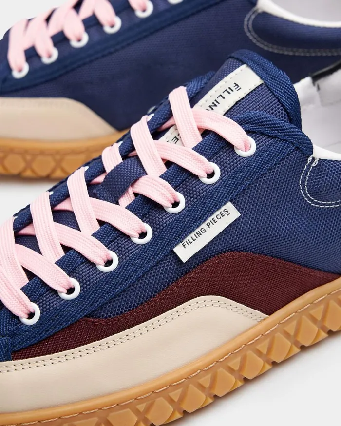 Breeze Canvas Navy WomenMen Filling Pieces Sneakers