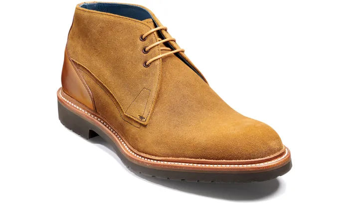 Bronx 8211 Snuff Suede Cedar Calf Mens Barker Shoes Boots