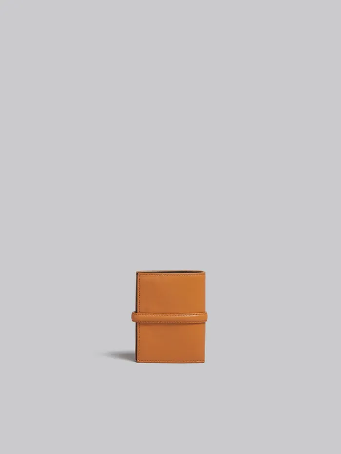 Brown Leather Bifold Prisma Wallet Women Marni Wallets and Small Leather Goods