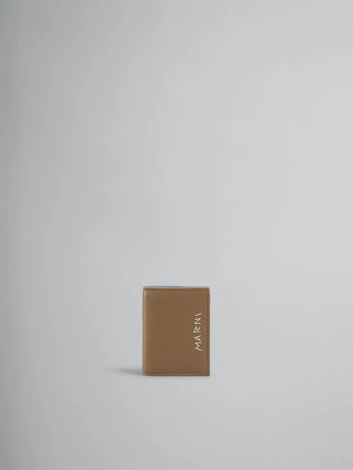 Brown Leather Bifold Wallet With Marni Mending Men Marni Wallets and Small Leather Goods Brown Leather Bifold Wallet With Marni Mending Men Marni Wallets and Small Leather Goods