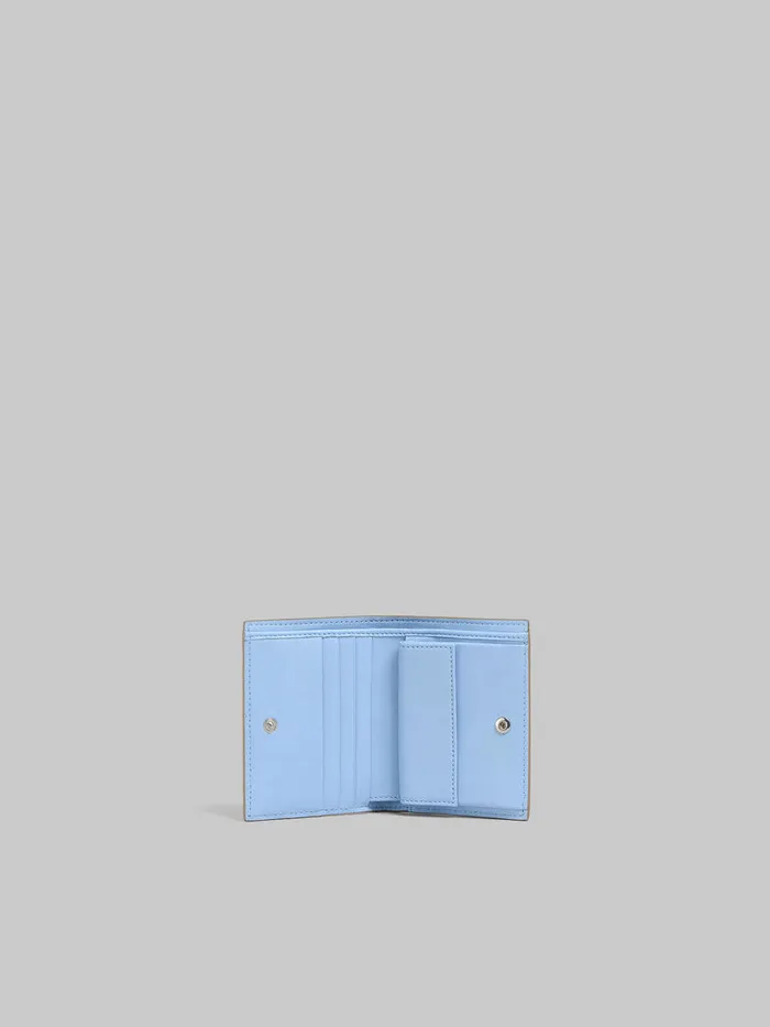 Brown Leather Bifold Wallet With Marni Mending Men Marni Wallets and Small Leather Goods