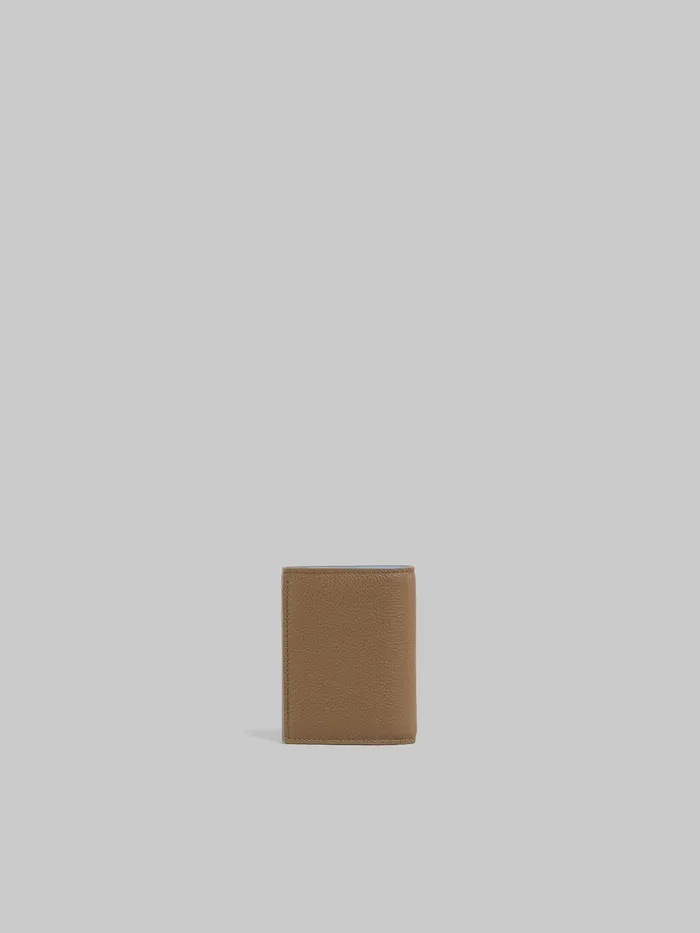 Brown Leather Bifold Wallet With Marni Mending Men Marni Wallets and Small Leather Goods