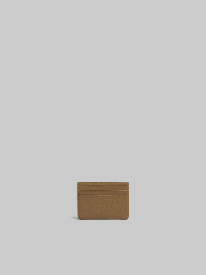 Brown Leather Cardholder With Marni Mending Men Marni Wallets and Small Leather Goods