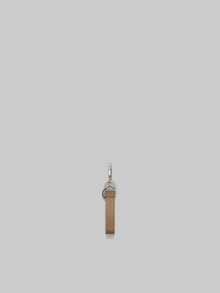 Brown Leather Keyring With Marni Mending Men Marni Other Accessories