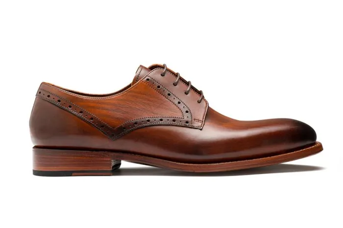Buckhurst 8211 Hand Brushed Brown Mens Barker Shoes Derbys