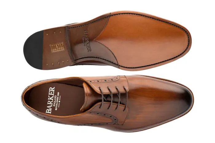 Buckhurst 8211 Hand Brushed Brown Mens Barker Shoes Derbys Buckhurst 8211 Hand Brushed Brown Mens Barker Shoes Derbys