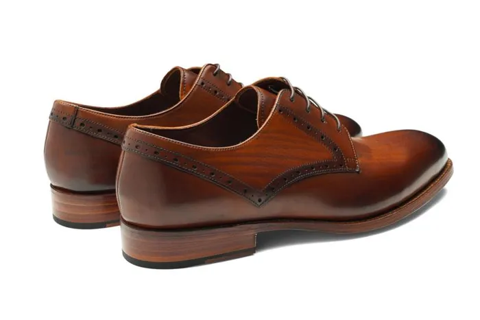 Buckhurst 8211 Hand Brushed Brown Mens Barker Shoes Derbys Buckhurst 8211 Hand Brushed Brown Mens Barker Shoes Derbys