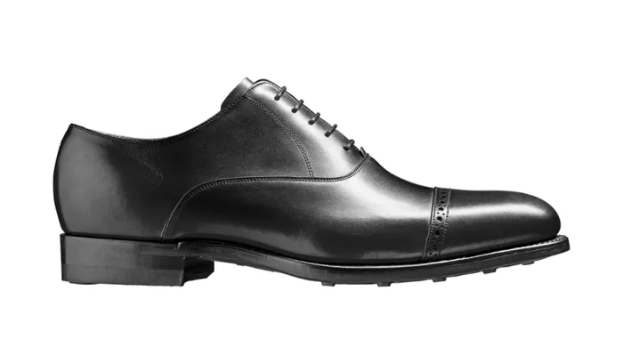 Burford 8211 Black Calf Mens Barker Shoes Oxfords