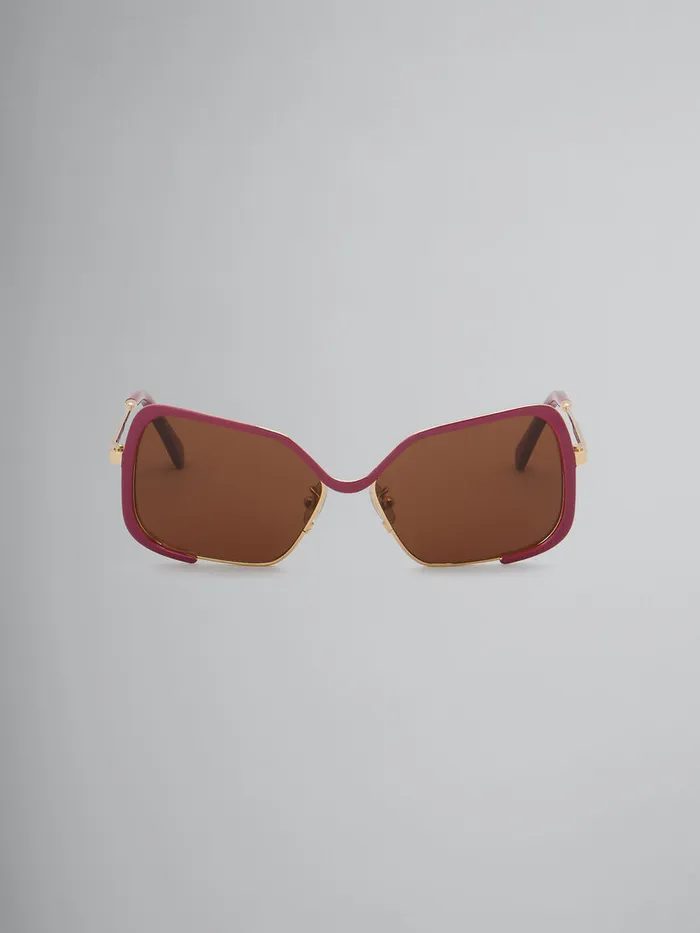 Burgundy Unila Sunglasses WomenMen Marni Sunglasses