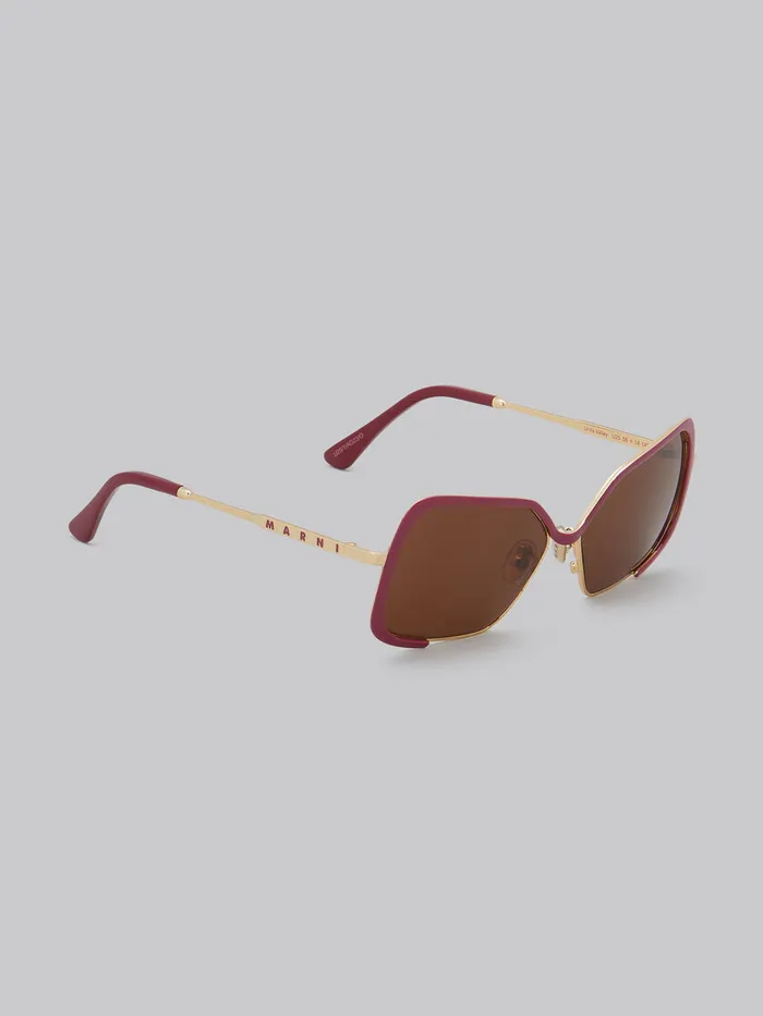 Burgundy Unila Sunglasses WomenMen Marni Sunglasses