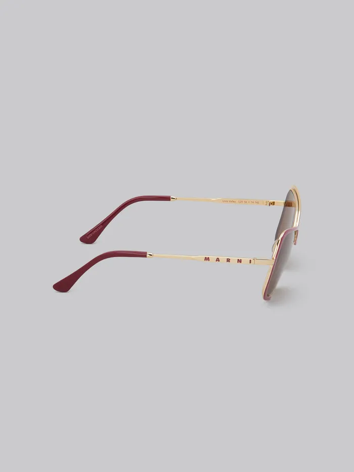 Burgundy Unila Sunglasses WomenMen Marni Sunglasses