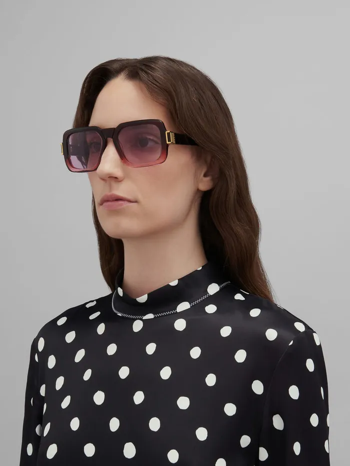 Burgundy Zamalek Sunglasses WomenMen Marni Sunglasses