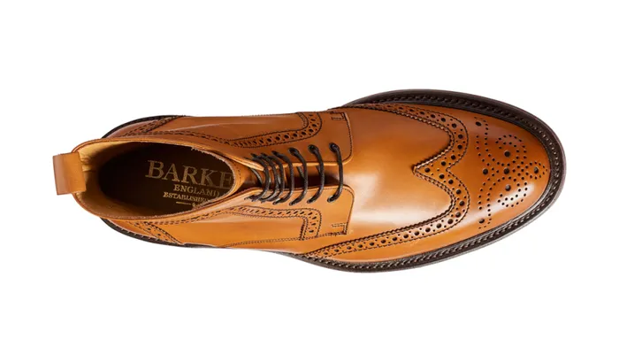 Calder 8211 Cedar Calf Mens Barker Shoes Brogues