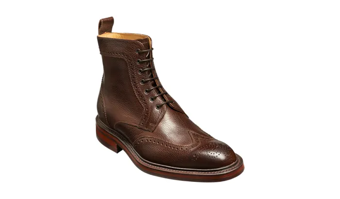 Calder 8211 Dark Brown Grain Mens Barker Shoes Brogues