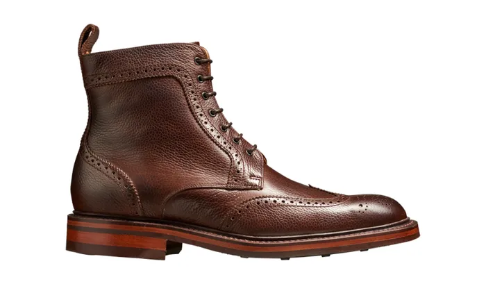 Calder 8211 Dark Brown Grain Mens Barker Shoes Brogues