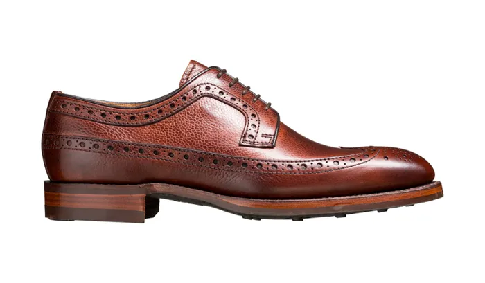 Calvay 8211 Cherry Grain Mens Barker Shoes Brogues